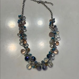 Rainbow necklace with beautiful beads.